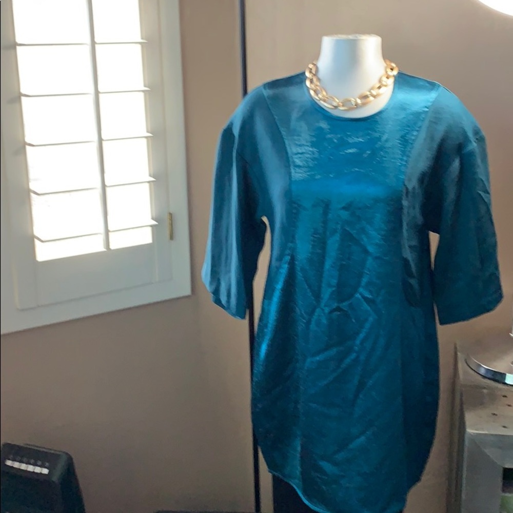 bCBG tunic top of dress